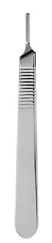 Manico di bisturi 12 cm. Numero 3