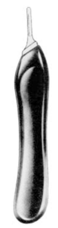 Mango de bisturi de plastico.