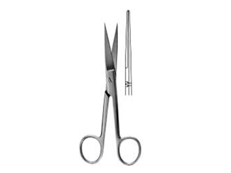 Kirurgin sakset STANDARDI malli, suorat ja terävät
