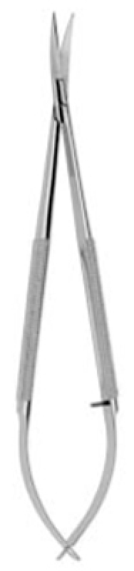 Gynekologiset mikrosakset käyrä pää