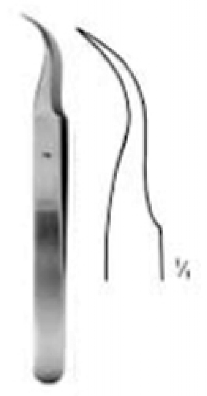 Pinceta zegarmistrzowska, num. 7, zagięta