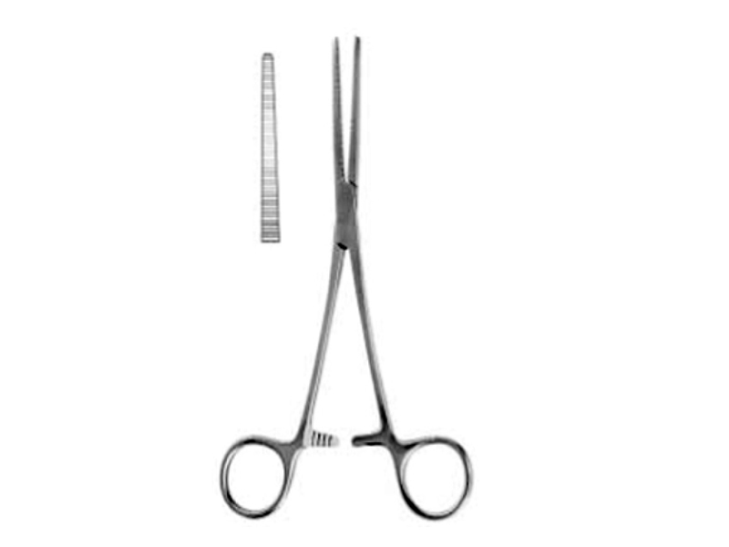 Hemostaasi pihti, Rochester-Pean, suora