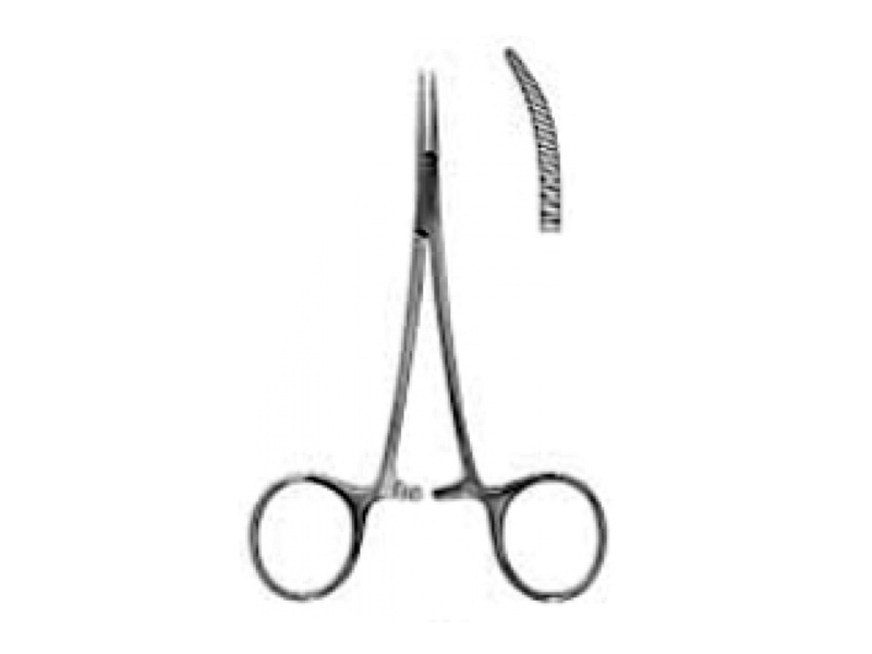 MIkro-hemostaasi pihti, Halsted-Mosquito, käyrä