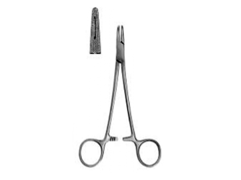 MAYO HEGAR needle holder. Serrated.