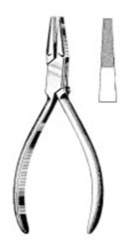 Pinza de picos planos.