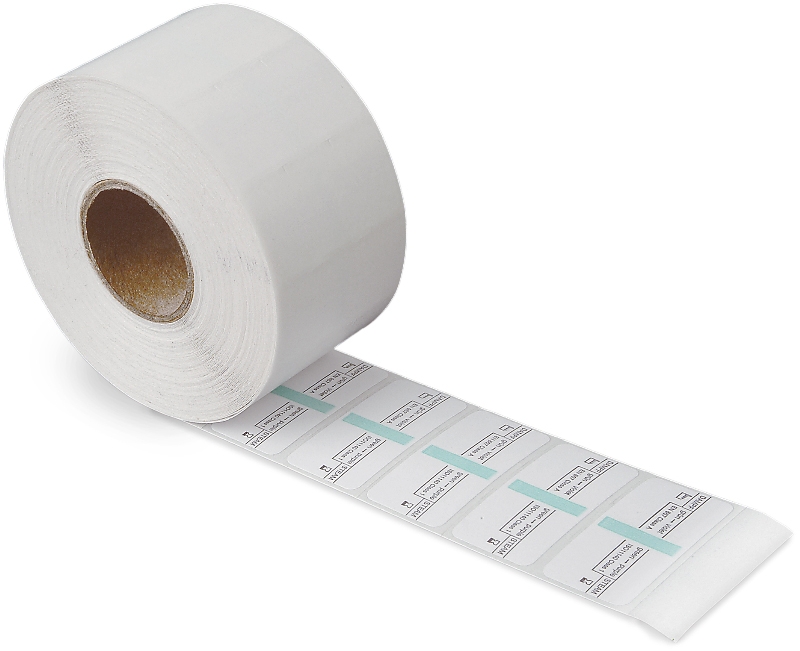 Rolle mit 500 Aufkleber 26x16 mm Farbänderung beim sterilisieren für Etikett
