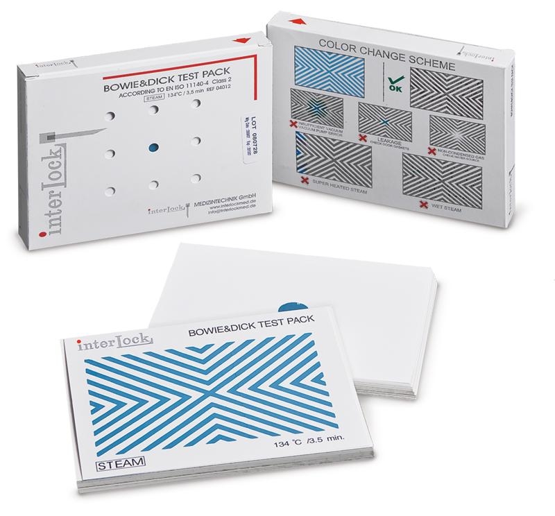 Bowie & Dick - Test (20 Stück) für Autoklaven Klasse B