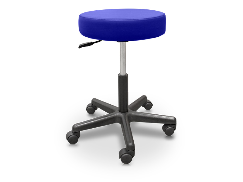 ALTO Upholstered stool with gas lift and 5 wheels