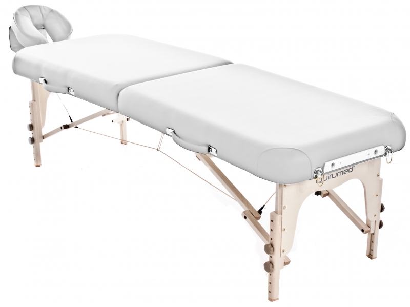 Lettino pieghevole shiatsu in legno 219 x 63 cm senza schienale