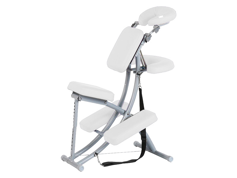 Πολυλειτουργική πτυσσόμενη πολυθρόνα μασάζ σε γκρι αλουμίνιο