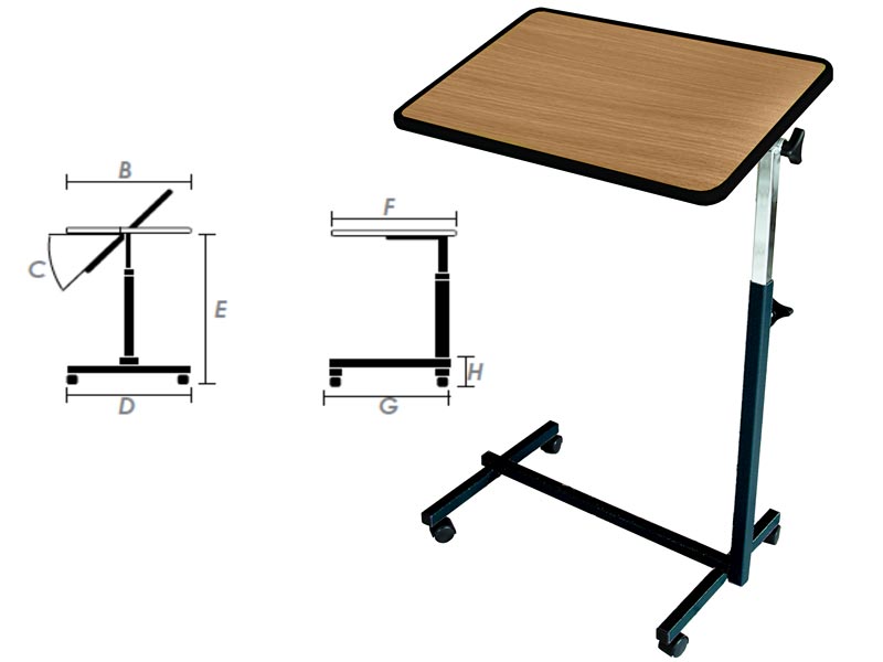 Säädettävä sänkypöytä