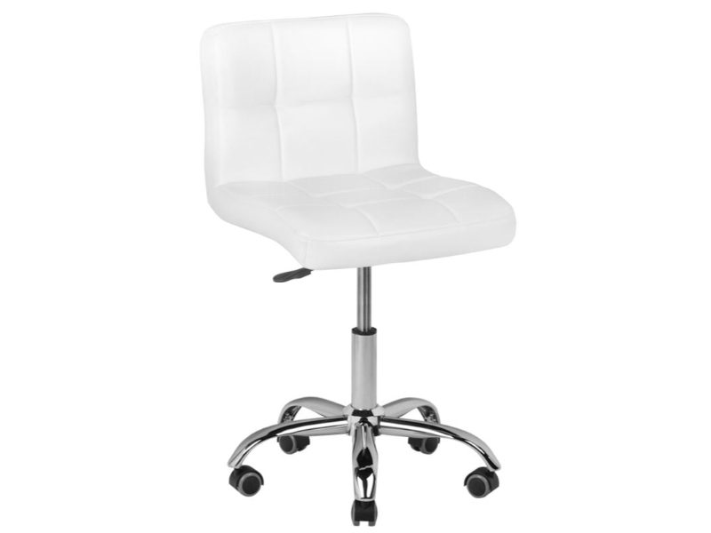 Tabouret multifonction pivotant avec dossier POL-5299 en similicuir PU