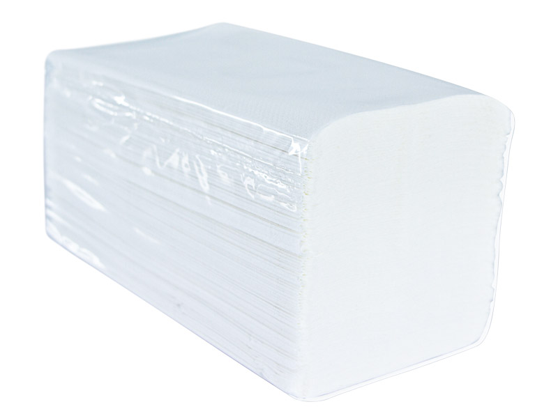 Tovaglioli asciugamani laminati tipo V a 2 strati scatola da 20 x 200 unità