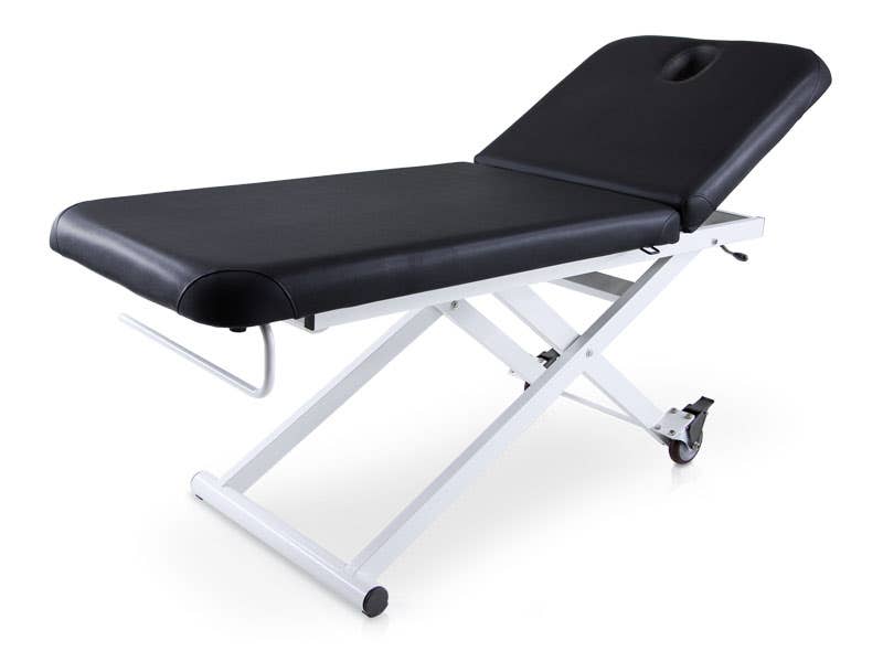 Lettino elettrico con telaio a forbice EASY STYLE | Nero | Quirumed