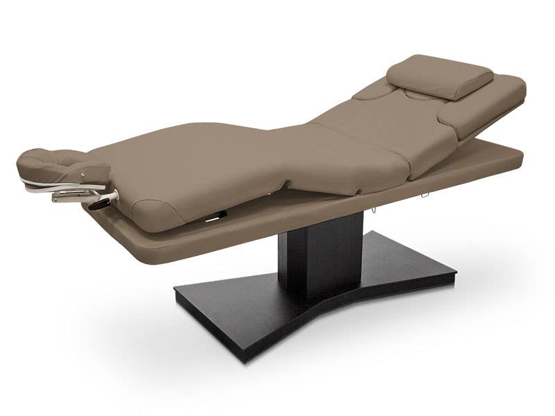 Lettino elettrico SPA con base nera e tre motori | Visone | Quirumed