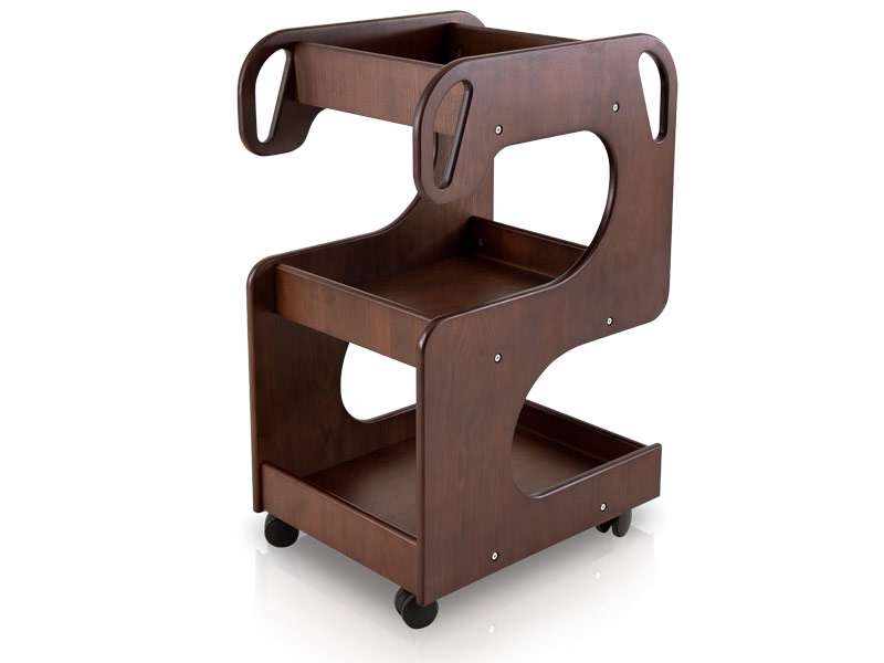 Wooden Trolley for SPA with 3 Shelves