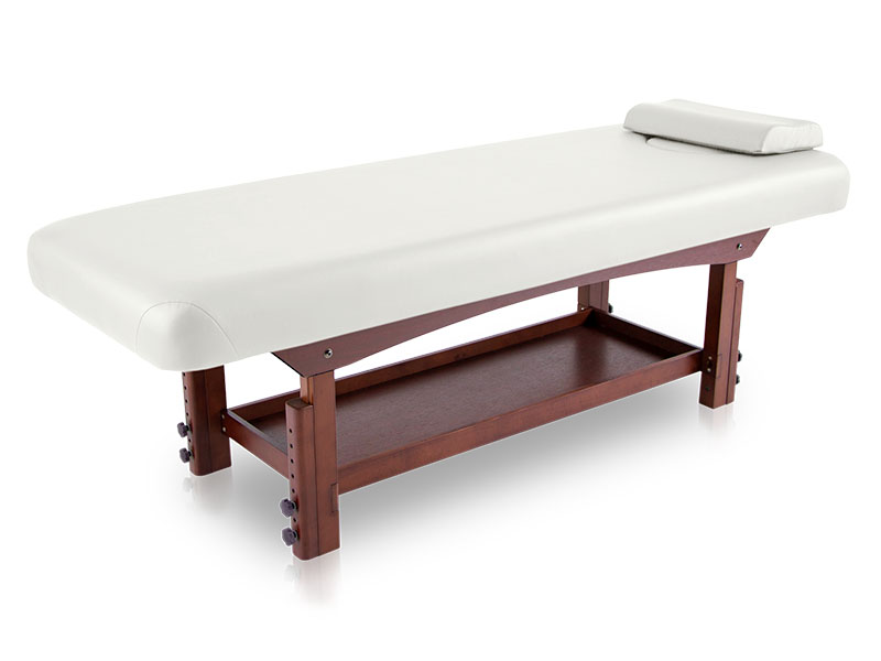 Camilla de SPA fija con base de madera