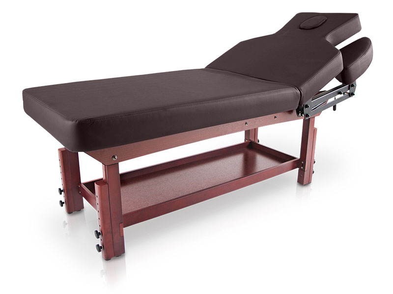 Table de massage spa en bois fixe