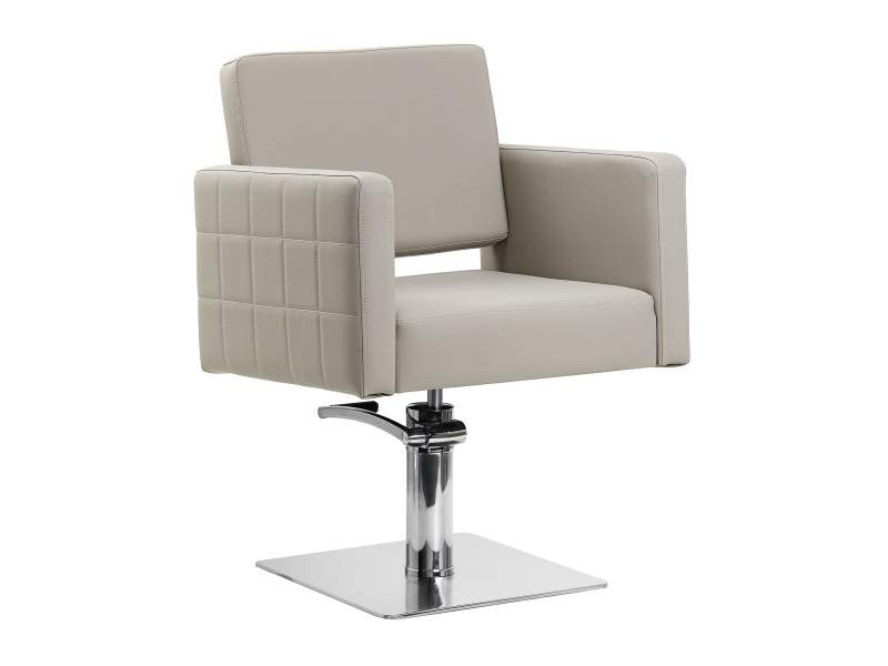 Poltrona da Parrucchiere Ankara Grigio con Sollevatore Idraulico Gabbiano