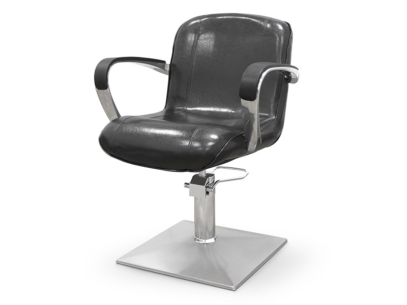Fauteuil de coiffure alessandria noir
