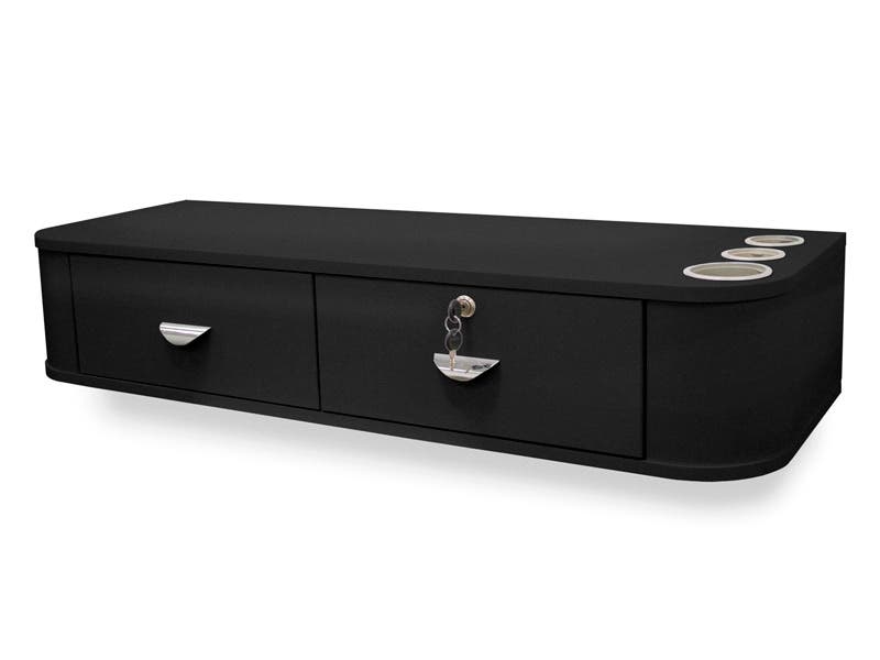 Floating wooden dressing table 107cm with 2 drawers