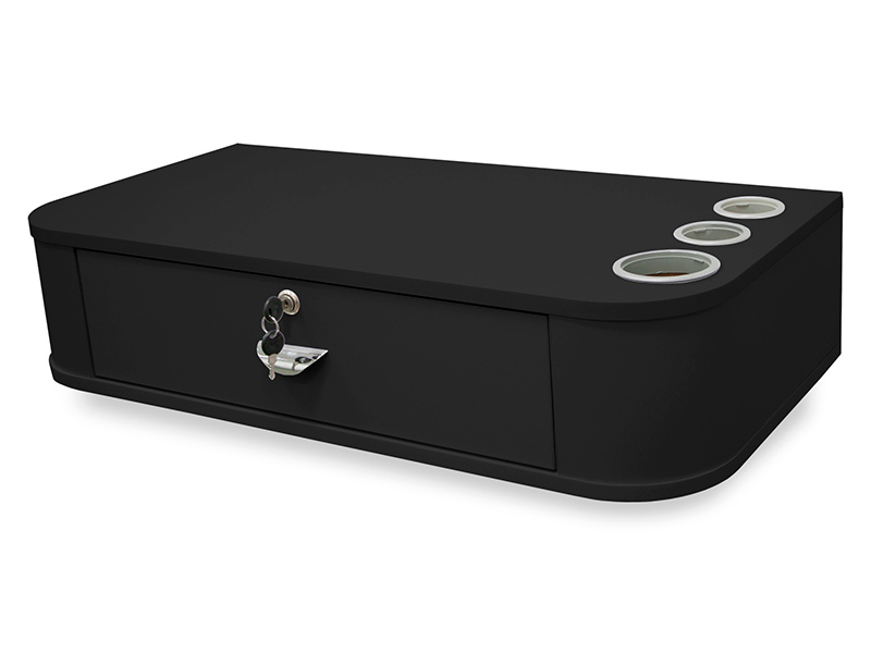 81cm suspended wooden dressing table with drawer