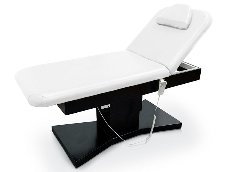 Camilla para SPA eléctrica 2 cuerpos con base de madera