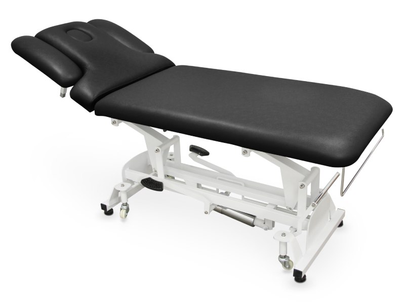 2section hydraulic treatment table and PRO armrests