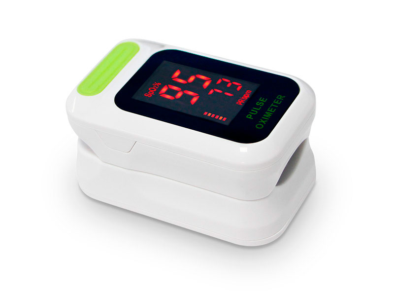 Fingertip pulse oximeter with OLED display