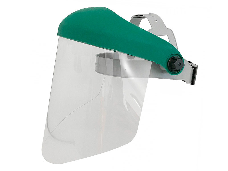 Gezichtsschild met vouwbaar vizier