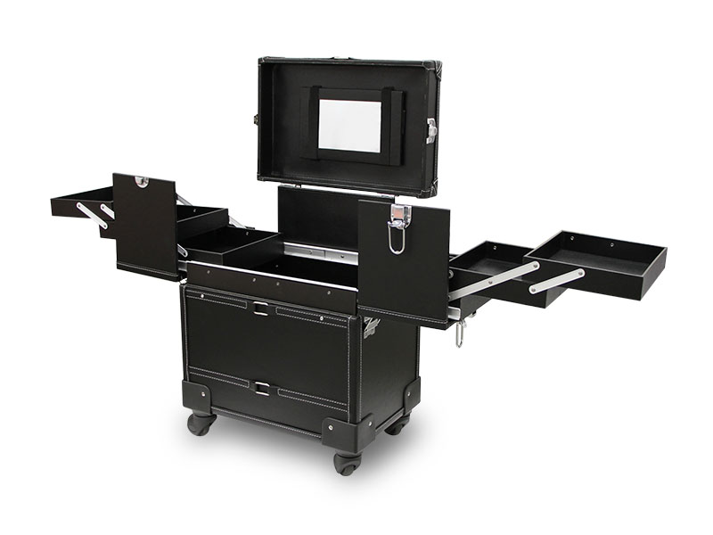 Cărucior de machiaj și coafură