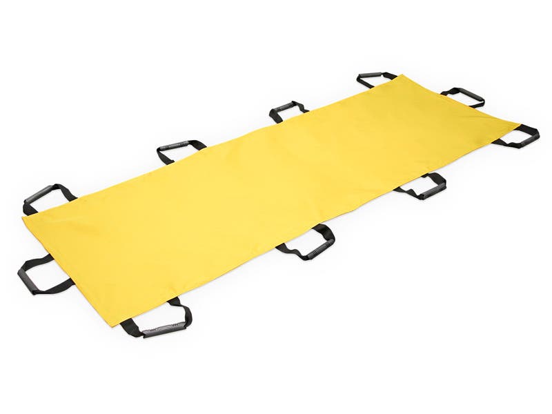 Vinyl sheet type emergency stretcher