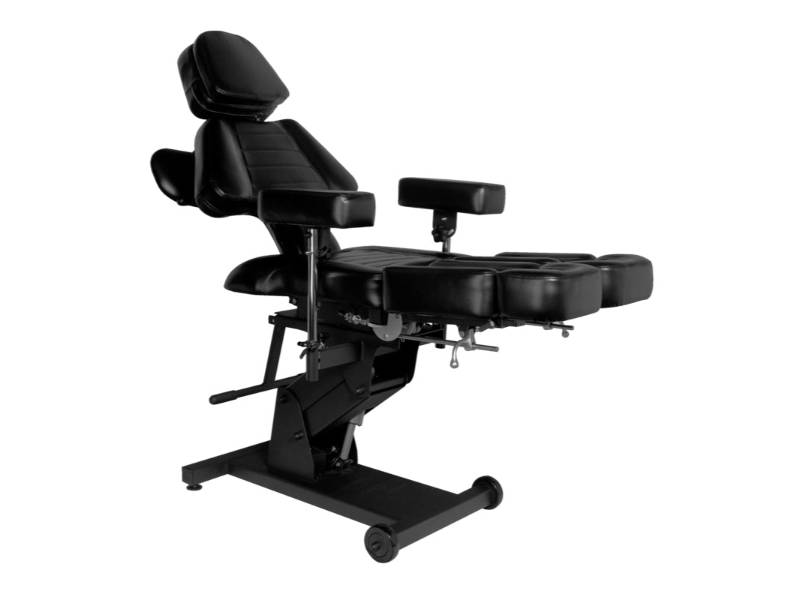 Poltrona Elettrica Professionale per Tatuaggi Modello Pro Ink 606 Nera