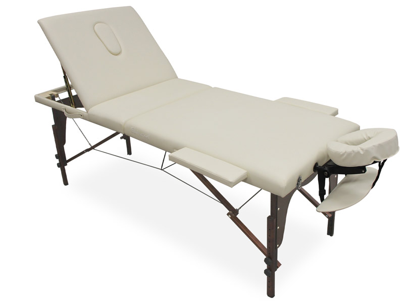 Spa-Klappliege aus Holz mit Rückenlehne 185x70 cm