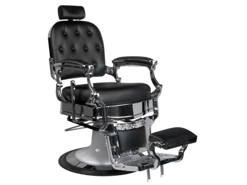 Poltrona Barbiere Ernesto Nera Ergonomica Regolabile Gabbiano