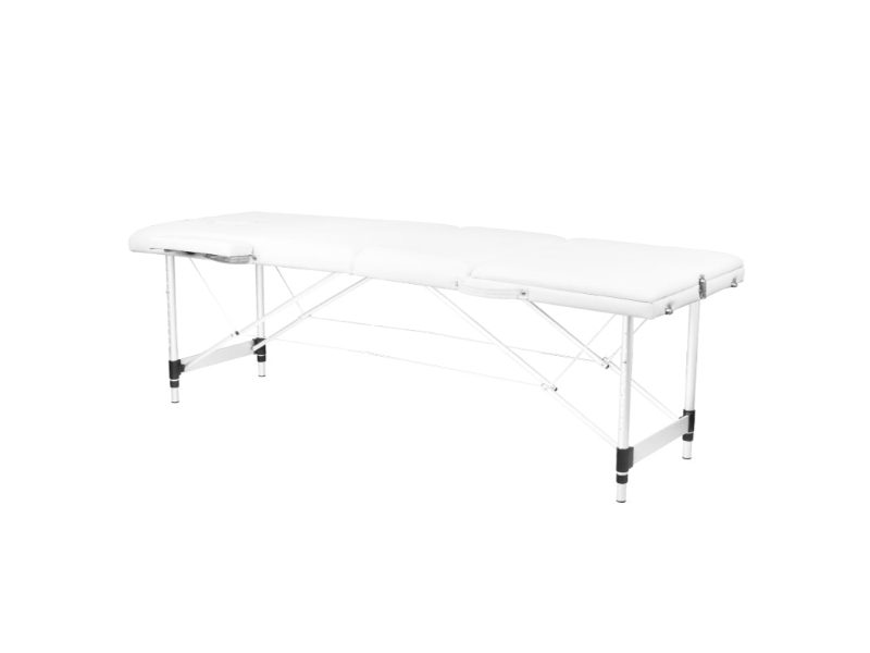 Lettino da Massaggio Comfort 3 Sezioni Pieghevole in Alluminio