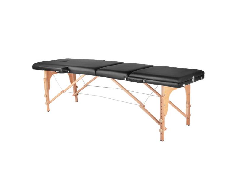 Tavolo da Massaggio Comfort Pieghevole in Legno con Regolazione Altezza