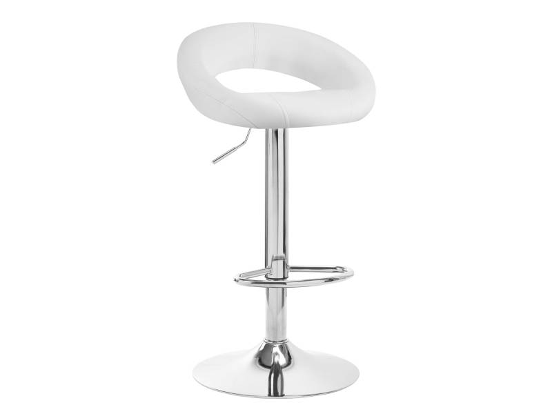 Sgabello Bar Moderno con Sollevamento Pneumatico e Poggiapiedi Nero