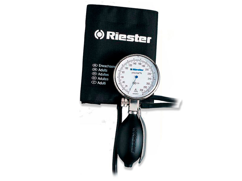 Aneroid sphygmomanometer precisa® N, plastic-metal, Ø63 mm, 2 tubes