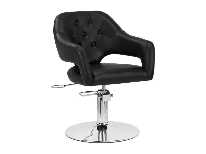 Sedia da Parrucchiere Gabbiano Parma con Sollevamento Idraulico e Base Rotonda
