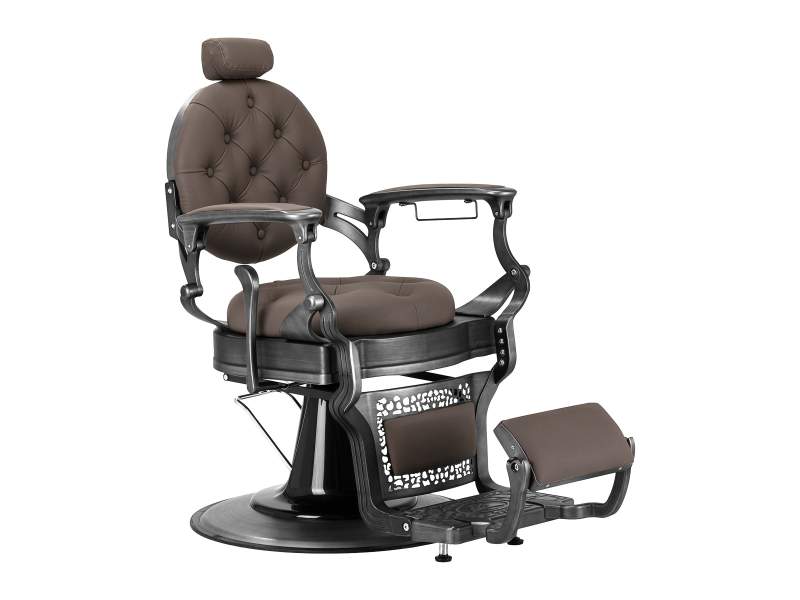 Poltrona da Barbiere Gabbiano Niccolò Modello A con Sollevamento Idraulico