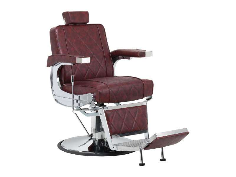 Poltrona da Barbiere Hair System BM88066 con Sollevamento Idraulico e Schienale Recl reclinabile
