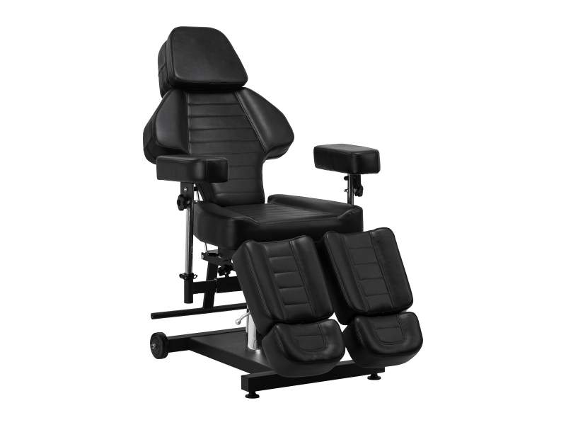 Cadeira Hidráulica para Tatuagem Pro Ink 601A Preta Ajustável