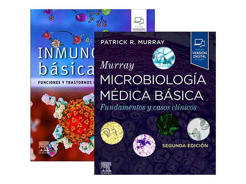 Lote Pack ABBAS Inmunología Básica + MURRAY Microbiología Médica Básica