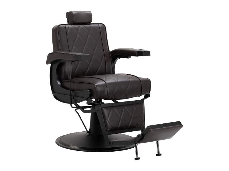 Poltrona da Barberia BM88066B con Sollevamento Idraulico e Schienale Regolabile