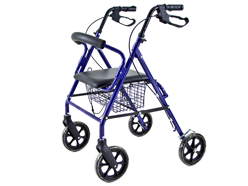 Ultraleichter Aluminium Klapp-Rollator mit Sitz und Bremsen