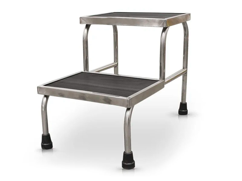 2-teilige Stahlbank mit rutschfestem Boden