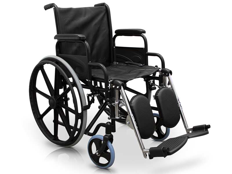 Folding wheelchair with adjustable legrest