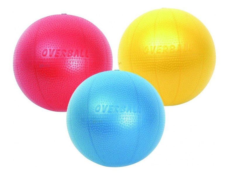Ballon Over-Ball Softgym 23 cm avec brochure d'exercices, coloris panaché