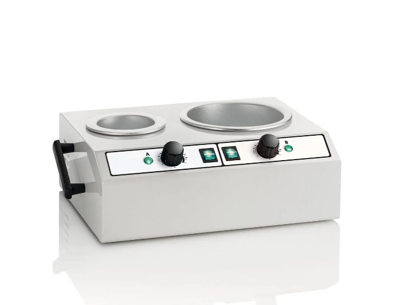 Scaldacera Professionale in Acciaio con 2 Vasche 1000 Watt